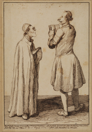 Caricature portraits of two ecclesiastics