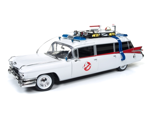 Auto World 1959 Cadillac Ambulance (Ghostbusters Ecto-1) 1:21 Scale Diecast