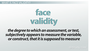Key Facts about Face Validity