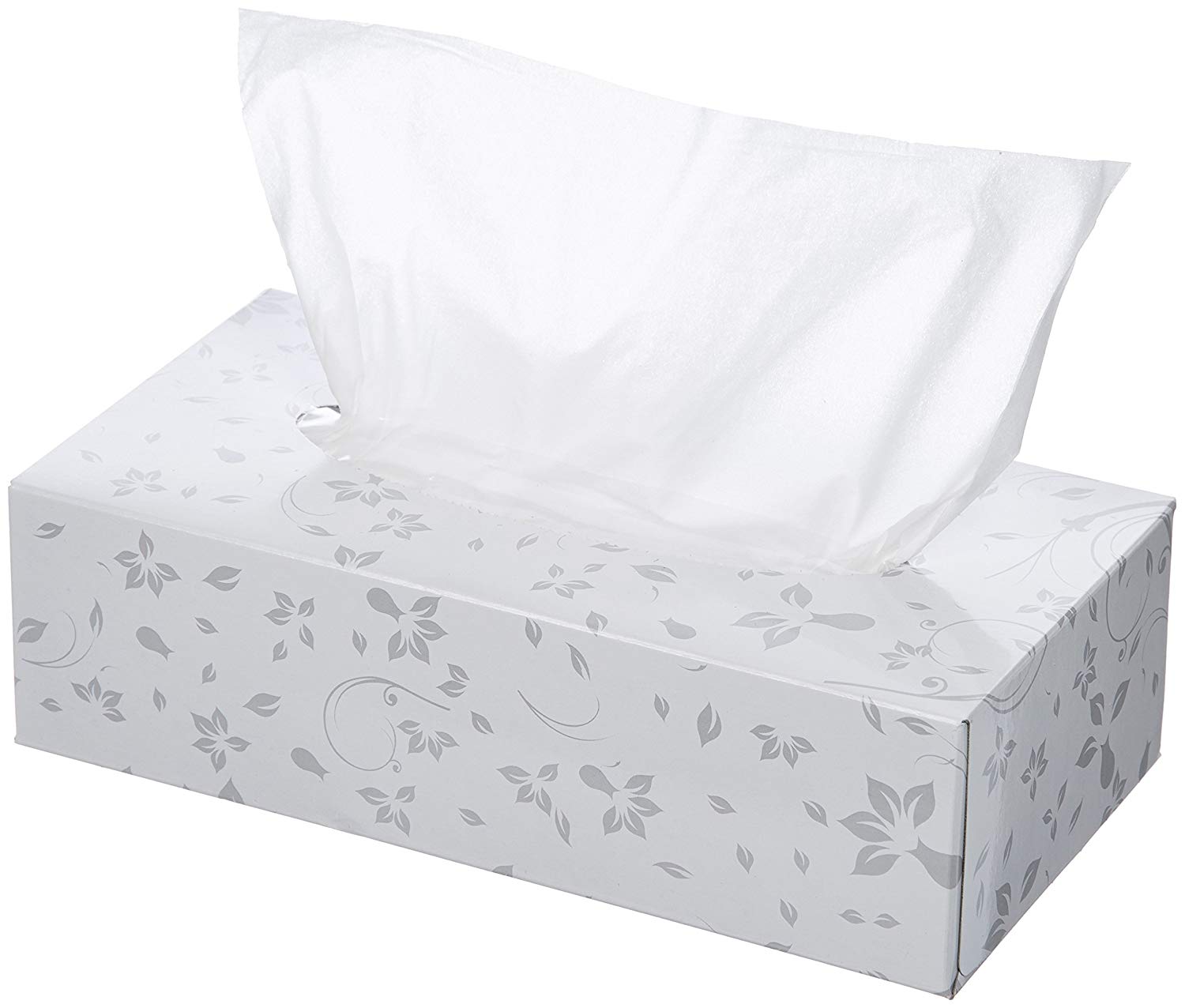 AmazonBasics Professional Facial Tissue Flat Box for Businesses, 2-Ply,  White, 125 Tissues per Box, 48 Boxes: Traveller Location: Industrial & Scientific