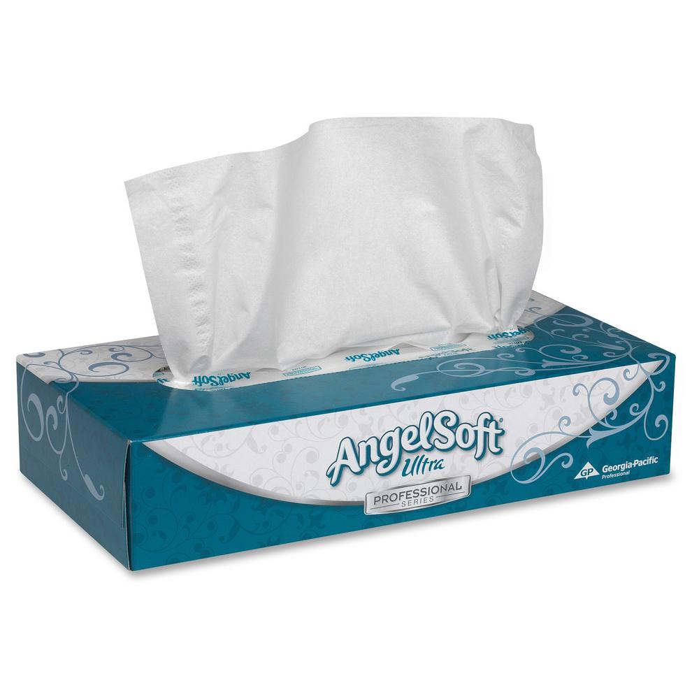 Angel Soft Ultra White Premium Facial Tissue (125 Sheets per Box)