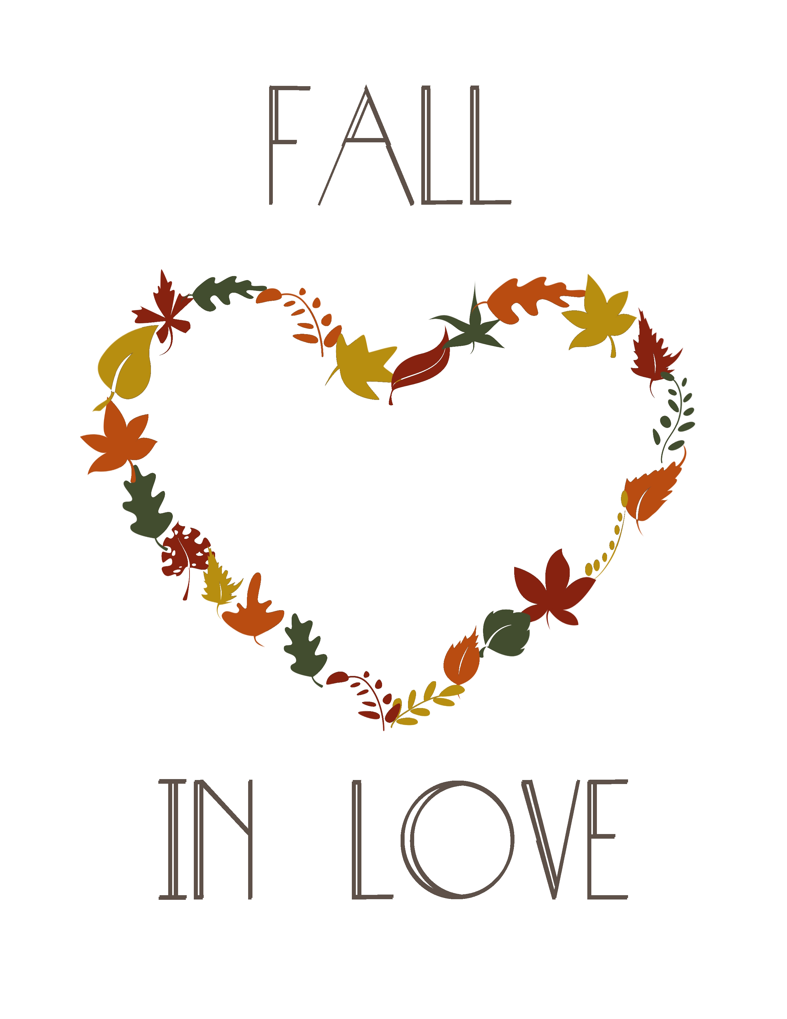 fall in love printable. fall in love. 