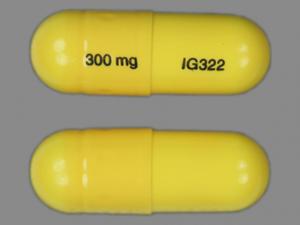 Pill Imprint 300 mg IG322 (Gabapentin 300 mg)