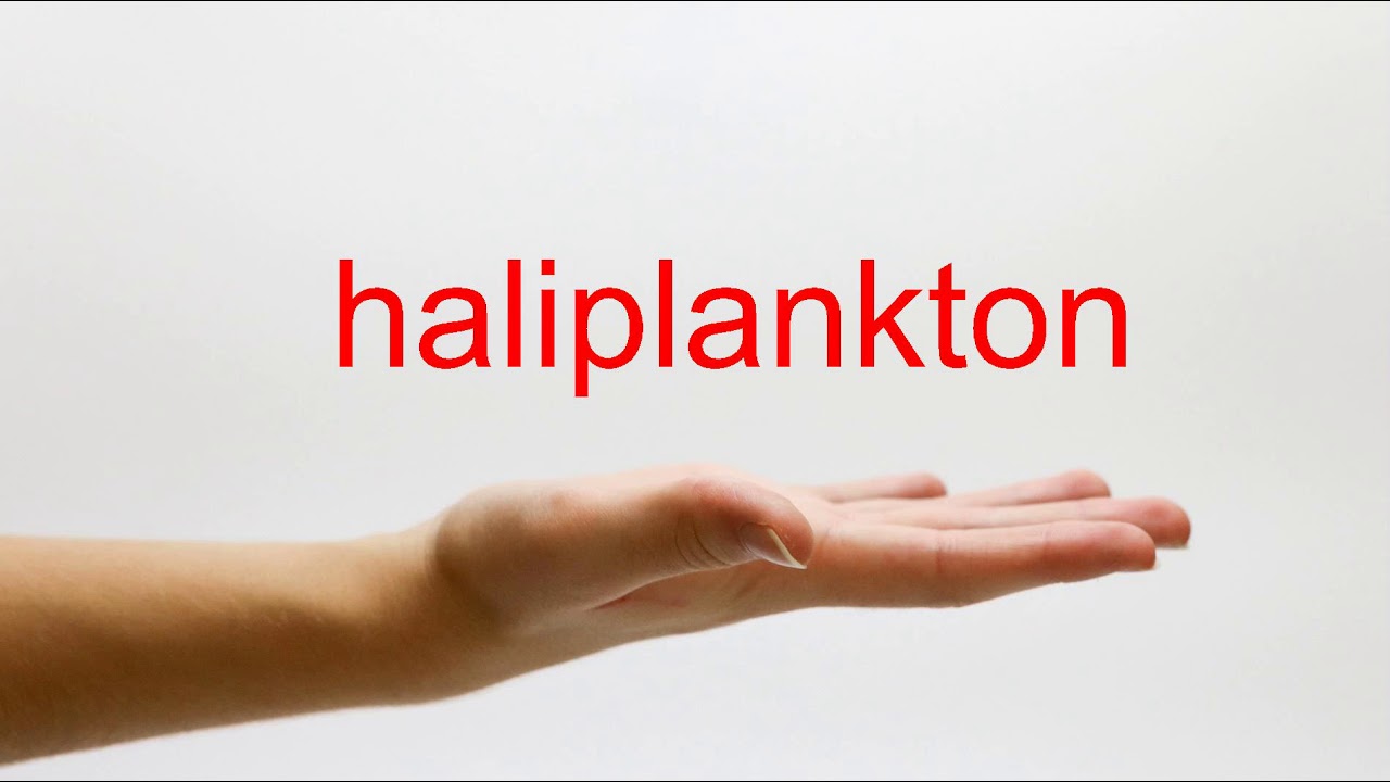 How to Pronounce haliplankton - American English