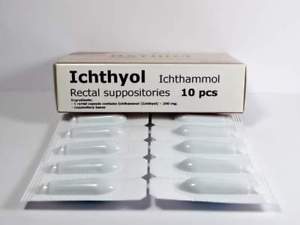 Image is loading 10-Ichthammol-Ichthyol -Rectal-Suppositories-Treatment-of-Prostatitis-