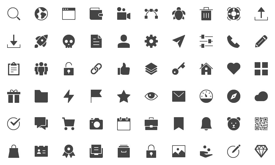 Free Glyph Icons