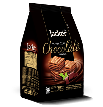 Jacker wafer cube chocolate
