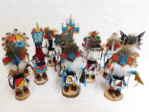 Native American Navajo Made Small Kachina Dolls