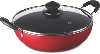 Buy Bajaj Induction Kadai with Glass Lid, 240mm Online at Low Prices in  India - Amazon.in