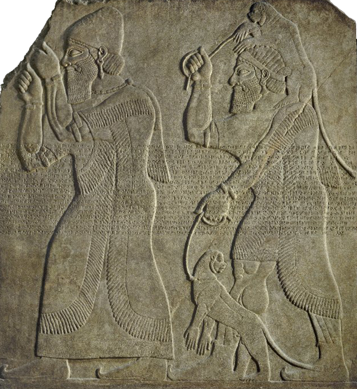 Fragmento de relieve perteneciente al Palacio de Kalakh - Museo Británico  (Siglo IX a.