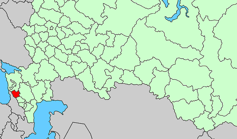 Karachay-Cherkessia Republic - Map of Russian regions.