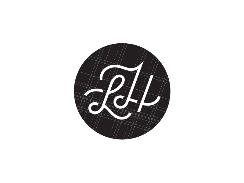 LH letters identity milash monogram type mark logo brand branding