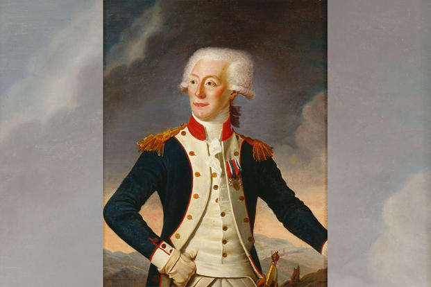 Thomas Jefferson commissioned this portrait of Marquis de Lafayette.  (Portrait by Joseph Boze,