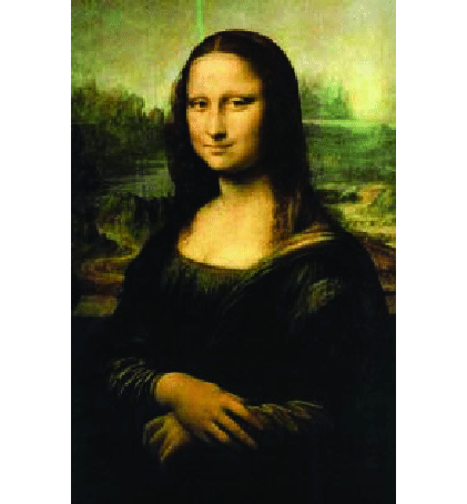 La Gioconda o Mona Lisa, de Leonardo da Vinci. Esta pequeña pintura sobre  tabla