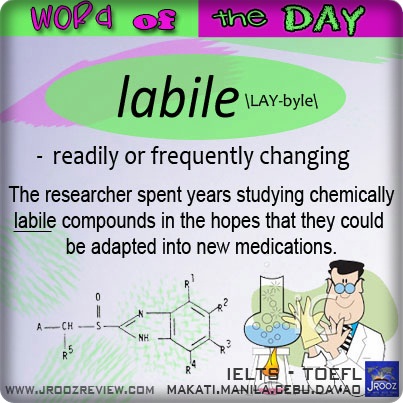 Word of the Day: Labile