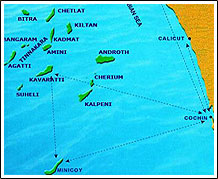 Location Map Laccadive Islands .
