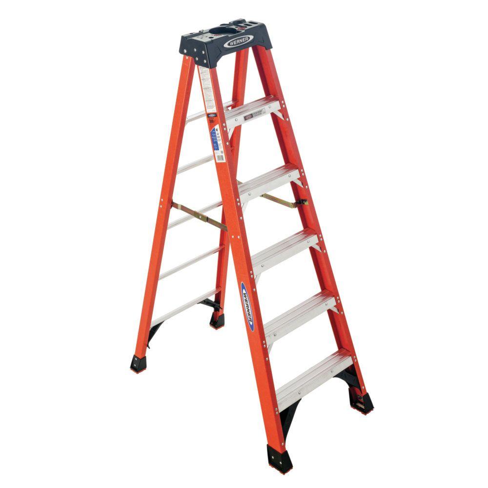 Fiberglass Step Ladder with 300 lb. Load Capacity Type IA Duty