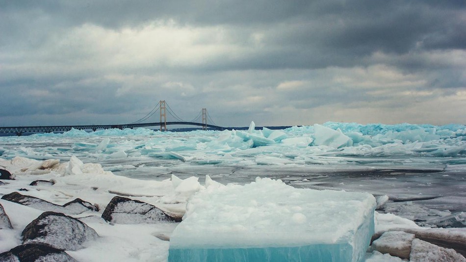 Blue ice as captured by local photographer Tori Burley.